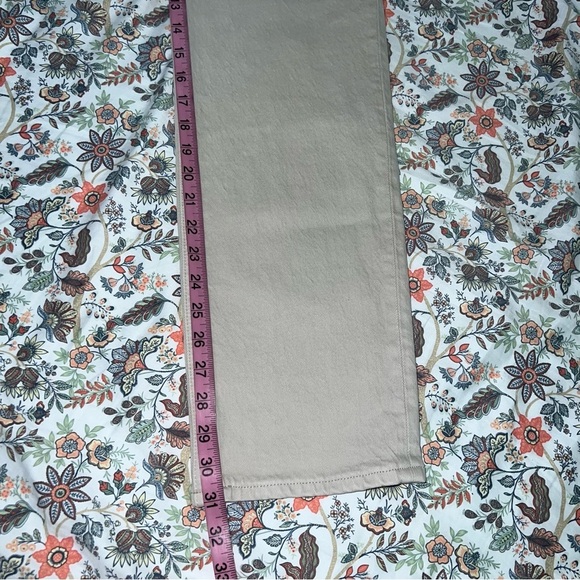 Abercrombie & Fitch Jeans Women’s 27 4 R The 90's Straight Ultra High Rise Cream - Picture 9 of 10